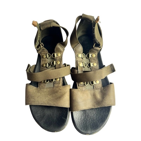 SOREL‎ Torpeda Carly Womens Camo Strappy Gladiator Sandal Size 8.5 - Picture 1 of 6